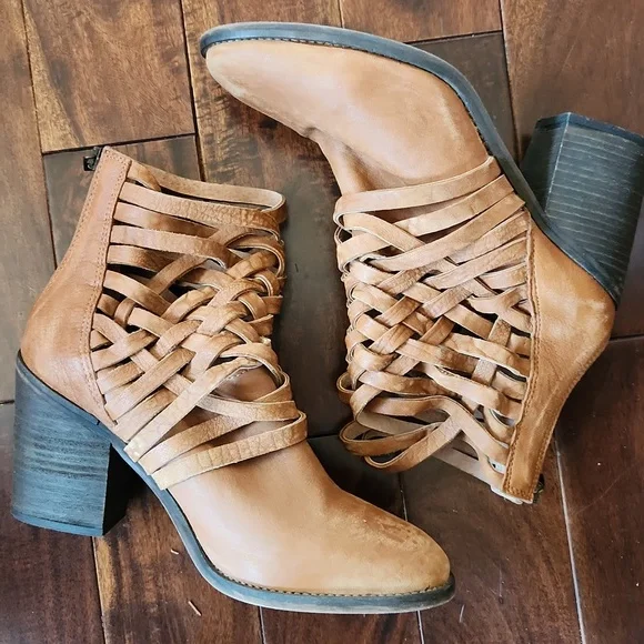 Free People Woven Leather Boots 41‎ US 10 - Picture 10 of 16